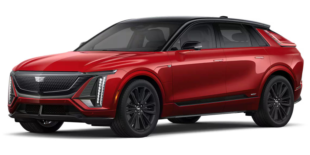 Cadillac Lyriq-V color Radiant Red Tint Metallic
